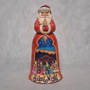 Jim Shore Santa Silent NightFigurine 2013 #4034356 Christmas 10 1/4" Tiny Chip